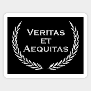 Veritas et Aequitas - Latin saying Sticker